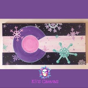 Colorado flag art purple